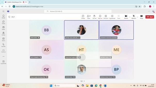 Program Akreditasyon Komisyonumuz Antrenörlük Eğitimi Bölümü ile Akreditasyon Deneyim Paylaşımı Toplantısı Gerçekleştirdi