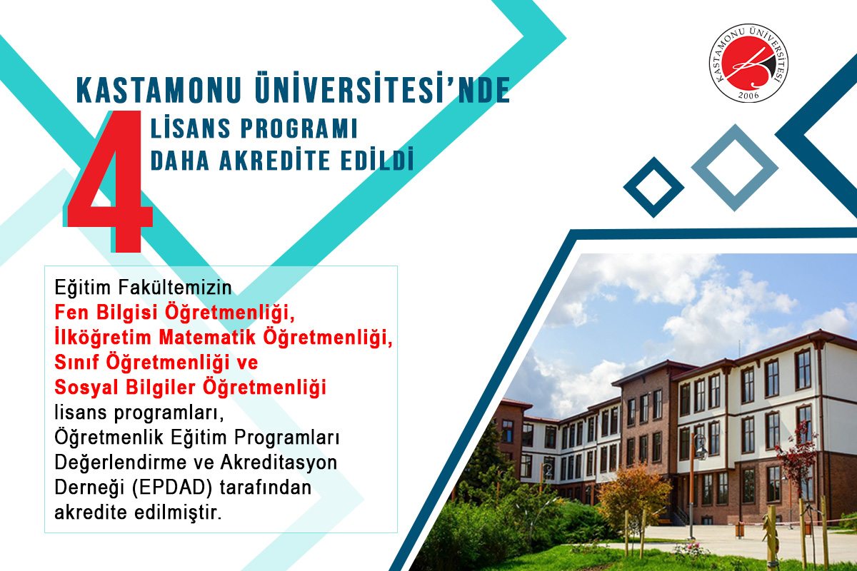 Kastamonu Üniversitesi Eğitim Fakültesi’nden 4 Programa “Türkiye Yeterlilikler Çerçevesi” Logosu