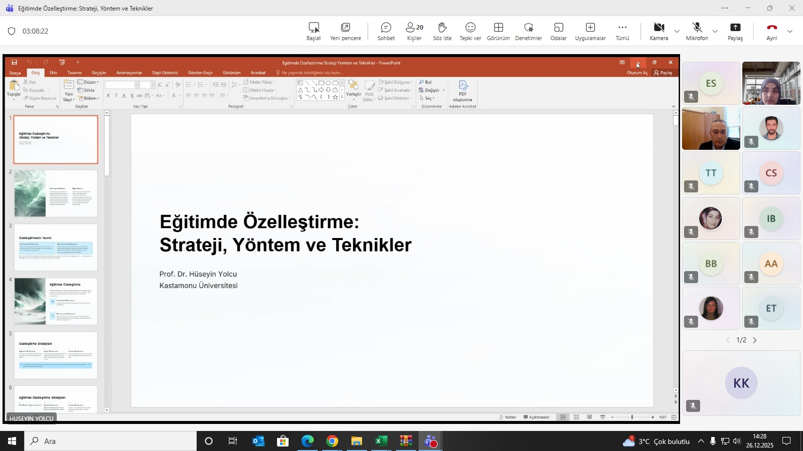 Eğiticilerin Eğitimi Programı Kapsamında “Eğitimde Özelleştirme: Strateji, Yöntem ve Teknikler” Eğitimi Gerçekleştirildi
